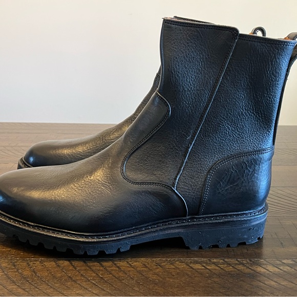 Allen Edmonds Discovery Chelsea Leather Moto Zip Up Boot Sz 10.5 (4927) $445 - Picture 4 of 15
